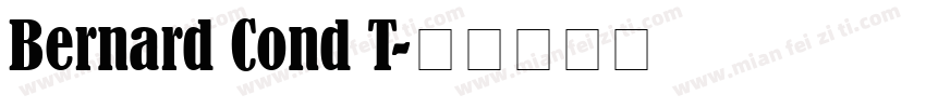 Bernard Cond T字体转换
